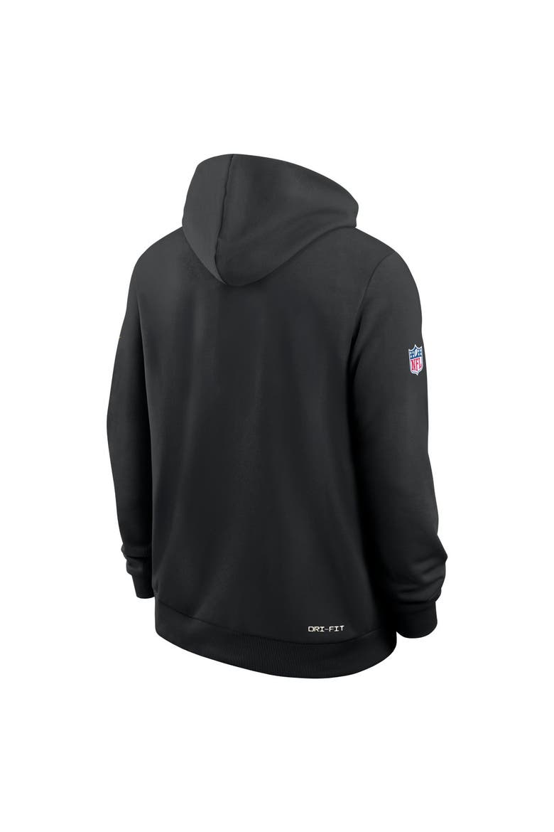 Men's Nike Black Washington Commanders Sideline Standard Issue Top Prospect Dri-FIT Hoodie, Alternate, color, Black