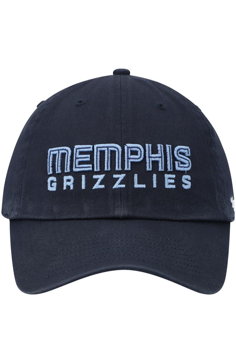 '47 Men's '47 Navy Memphis Grizzlies Clean Up Wordmark Adjustable Hat, Alternate, color, Navy