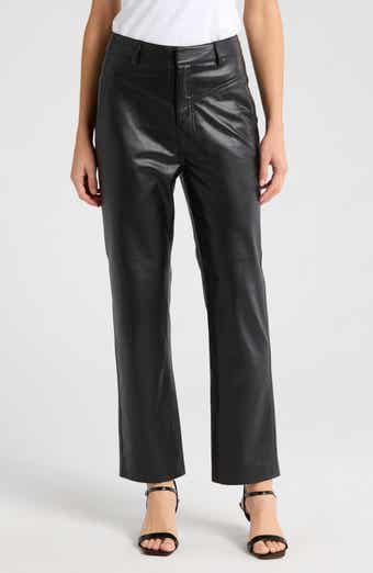 AG Cleo High Waist Kick Flare Faux Leather Pants