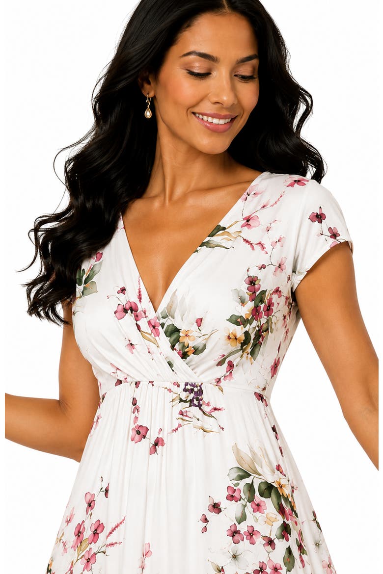 Sophia Maxi Dress Petite, Alternate, color, Petal Pink Floral