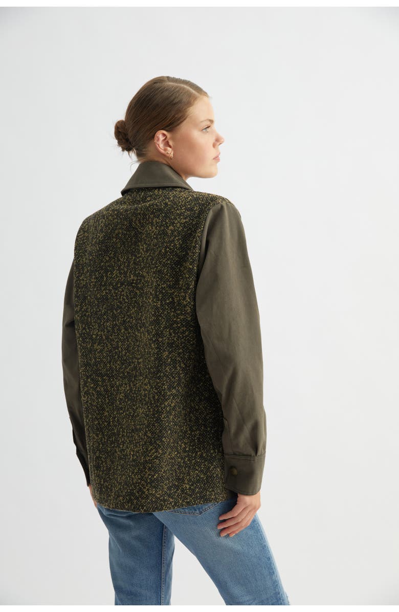 Labeca London Khaki Army Jacket, Alternate, color, Khaki