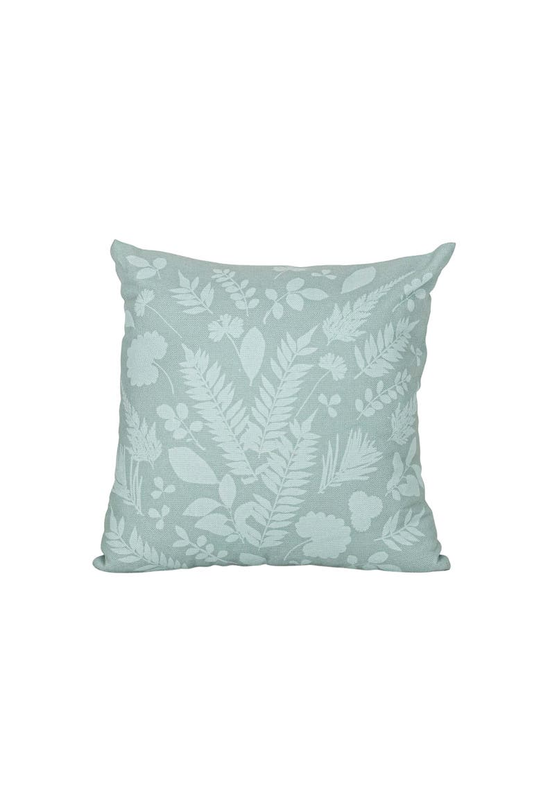 Sun Print Blue Decorative Indoor/Outdoor Accent Throw Pillow, 18" x 18", Main, color, Blue