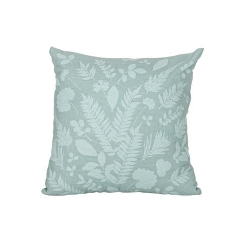 Sun Print Blue Decorative Indoor/Outdoor Accent Throw Pillow, 18" x 18"
