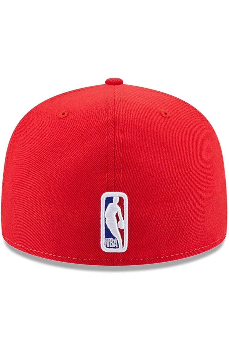 New Era Men's New Era  White/Red Toronto Raptors Back Half 9FIFTY Fitted Hat, Alternate, color, 