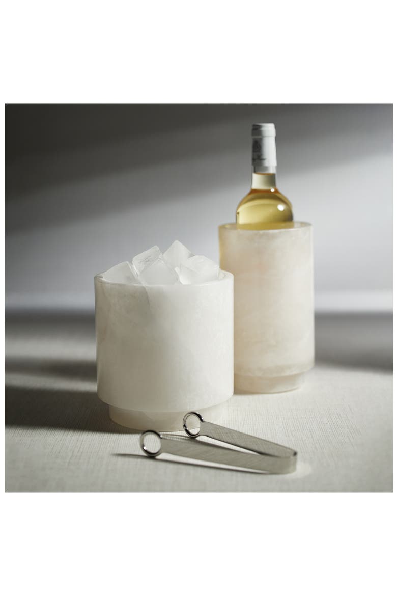 Avenir Polished Ice Tongs, Alternate, color, SILVER