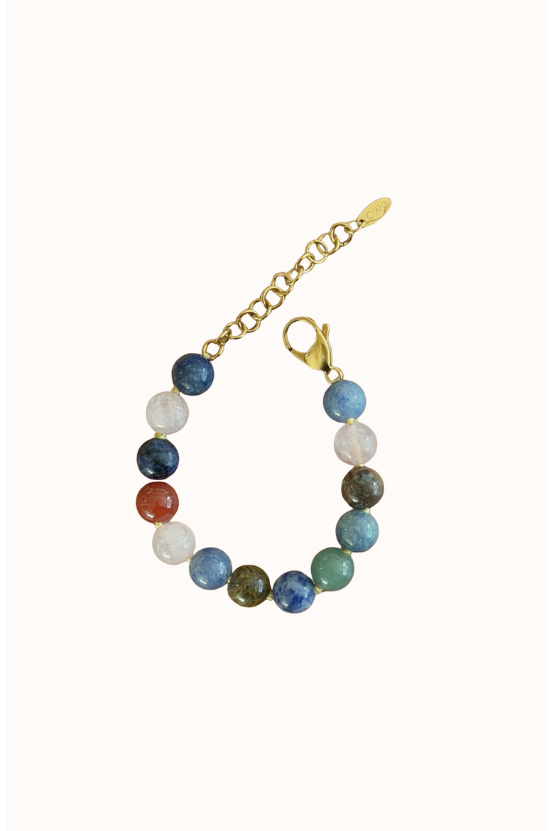 Mello Stone Bracelet, Alternate, color, Colour Agate