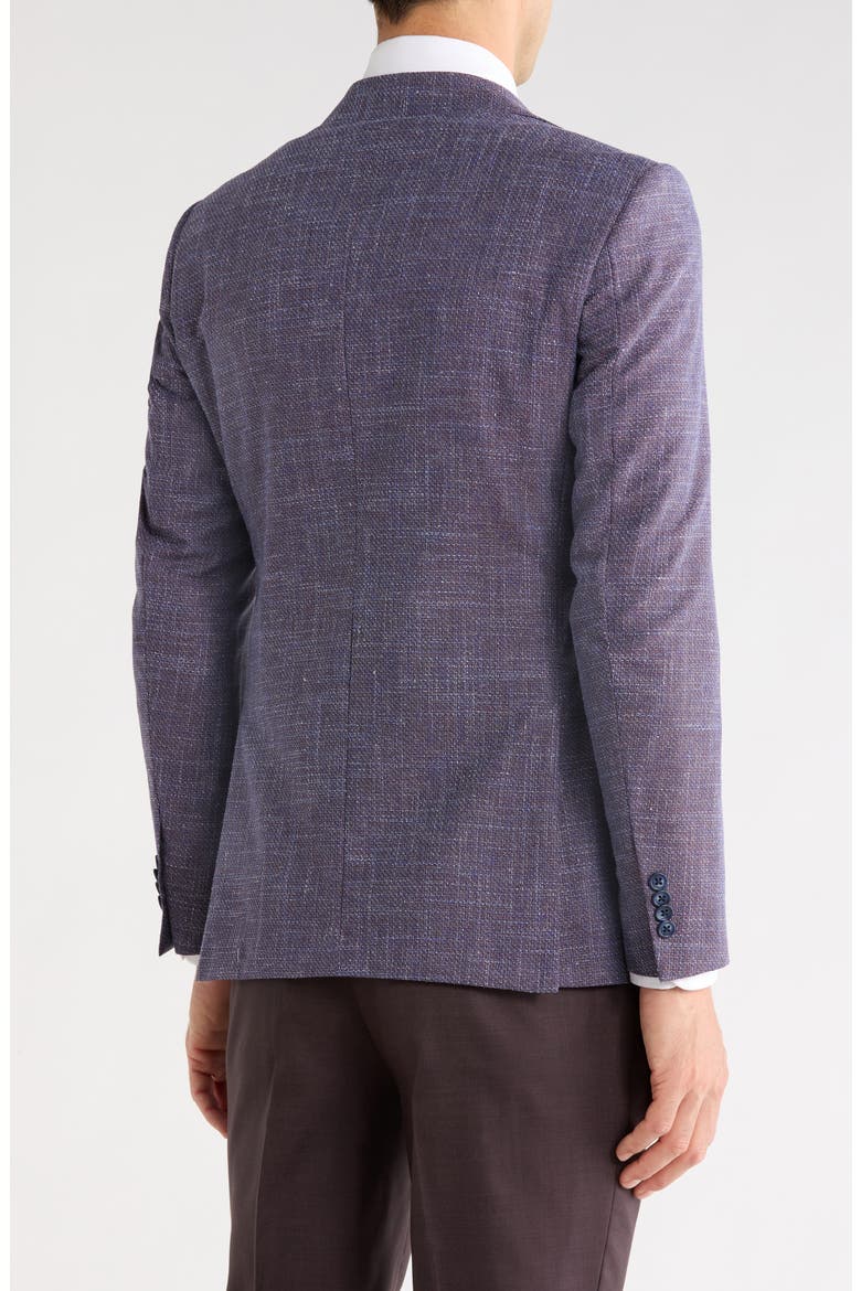Screenweave Wool Blend Sport Coat, Alternate, color, BURGUNDY