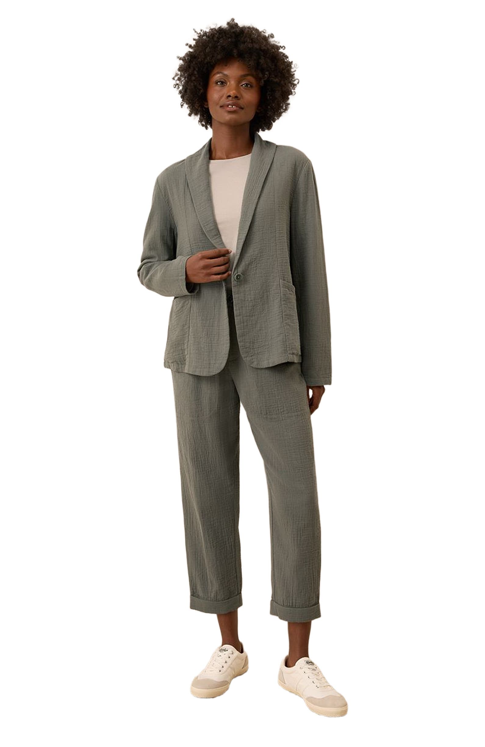 Organic Cotton Coastal Double Gauze Lined Easy Jacket - image 3
