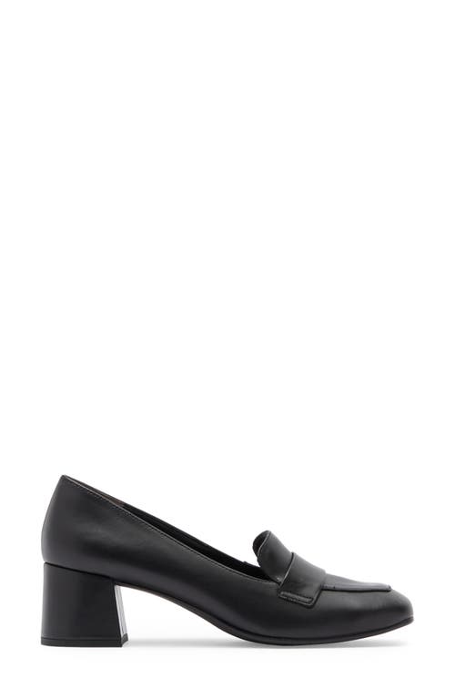 Paul Green Winona Loafer Pump In Black Leather