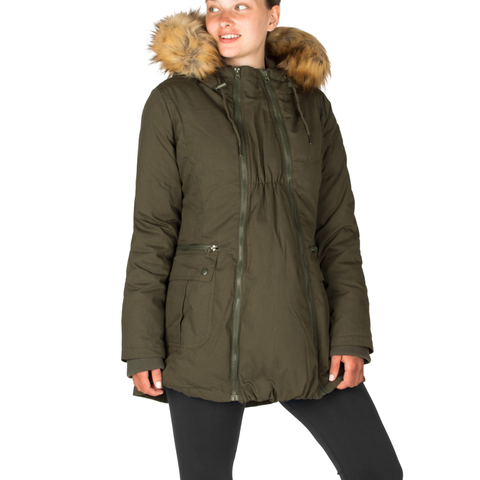 Modern Eternity Women's Sara 3 in 1 Down Maternity Parka Waterproof