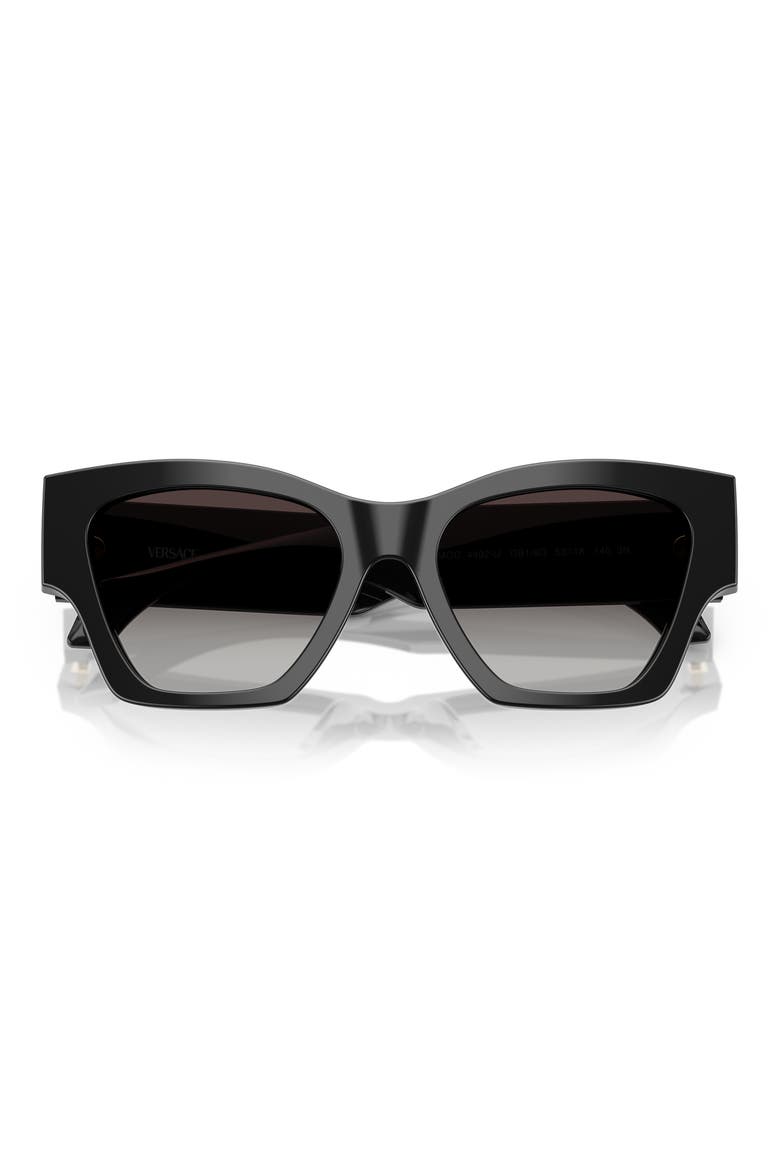 53mm Gradient Square Sunglasses, Alternate, color, BLACK / GREY GRADIENT
