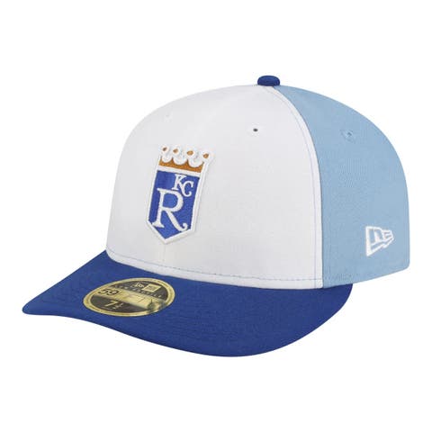Men's New Era  White/Blue Kansas City Royals Authentic Collection On-Field Low Profile 59FIFTY Fitted Hat