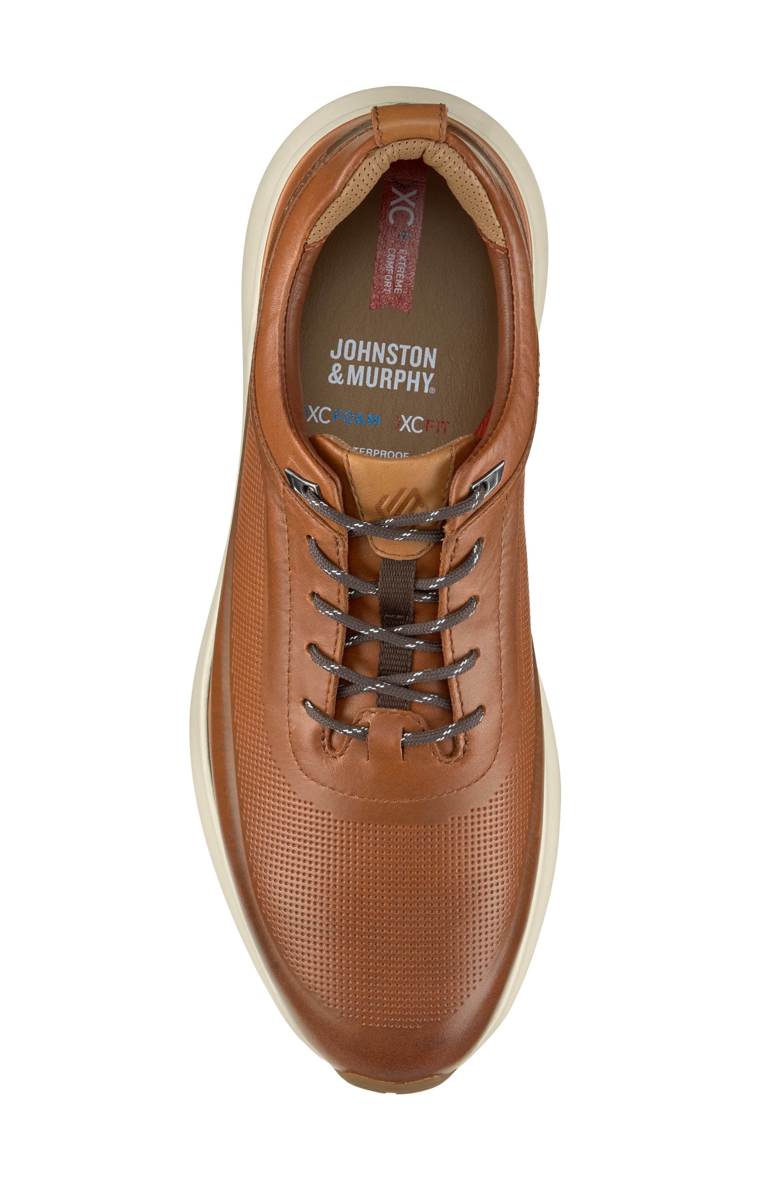 Declan Waterproof Sneaker, Alternate, color, TAN WATERPROOF FULL GRAIN