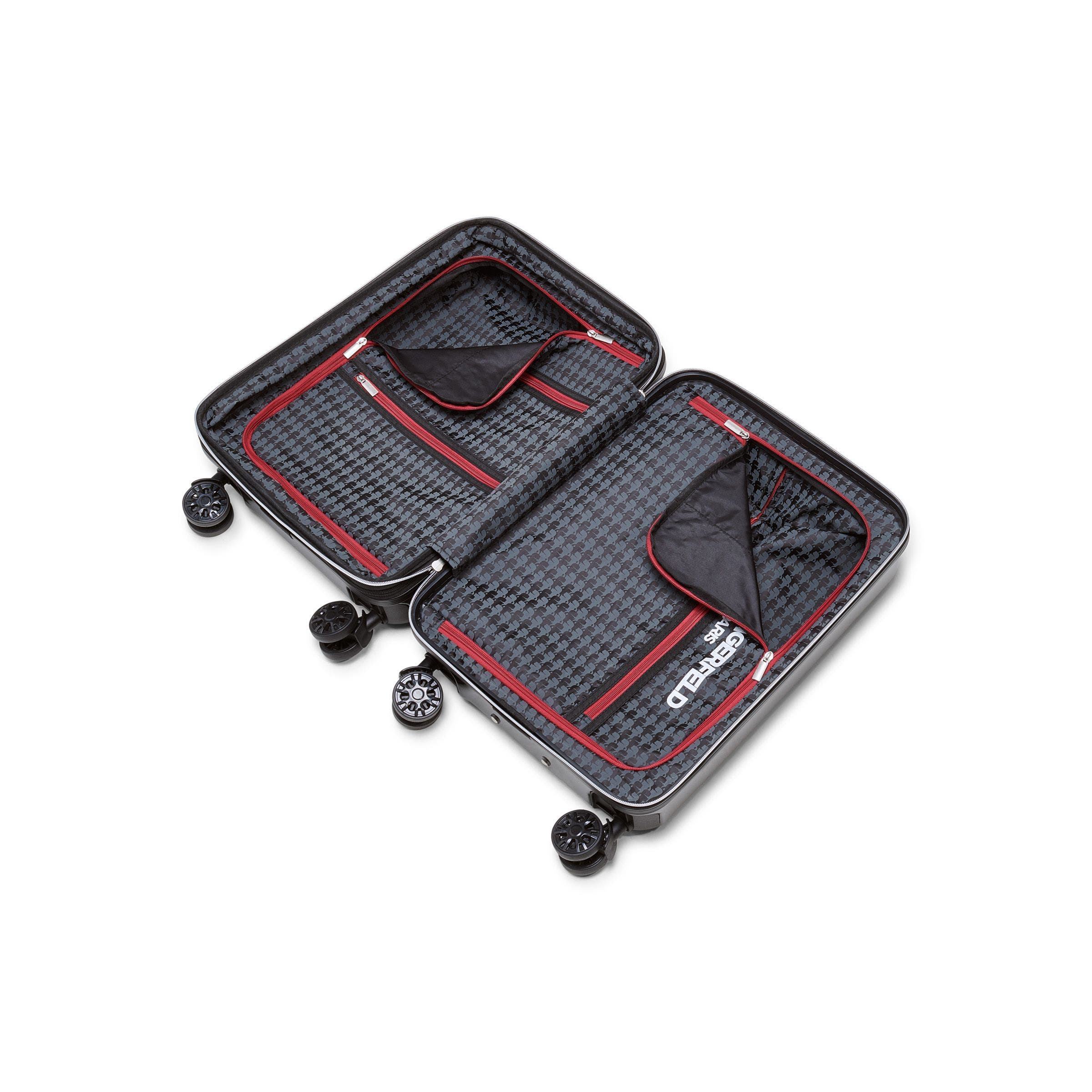KARL LAGERFELD Up In Paris 21" Carry On Suitcase, Alternate, color, Black