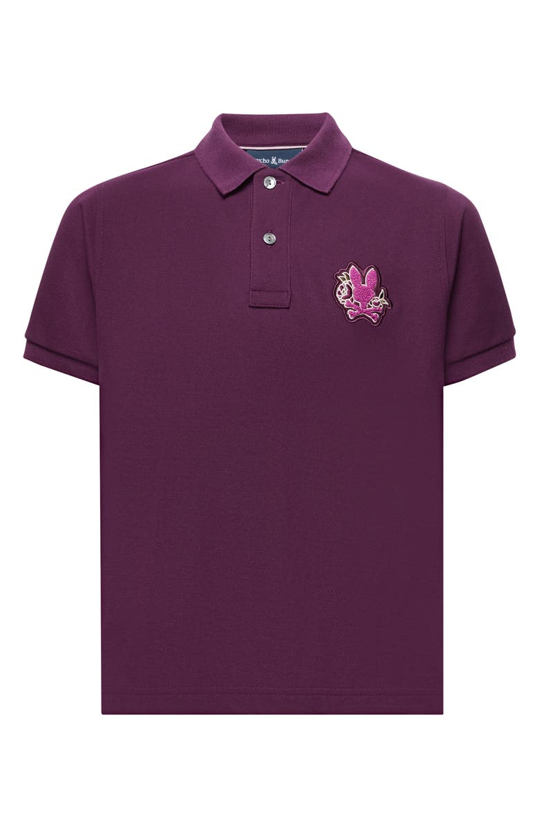 Psycho Bunny Kids' Auguste Piquè Polo, Main, color, Potent Purple