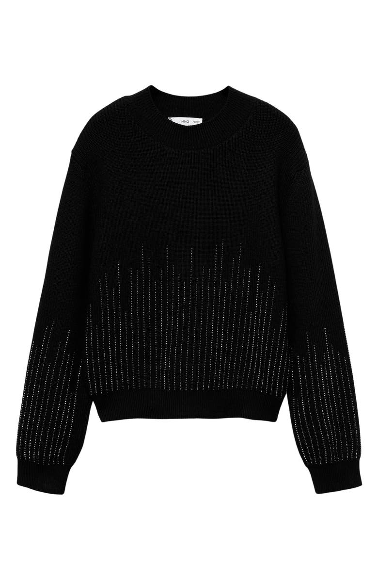 MANGO Rhinestone Embellished Sweater, Alternate, color, 