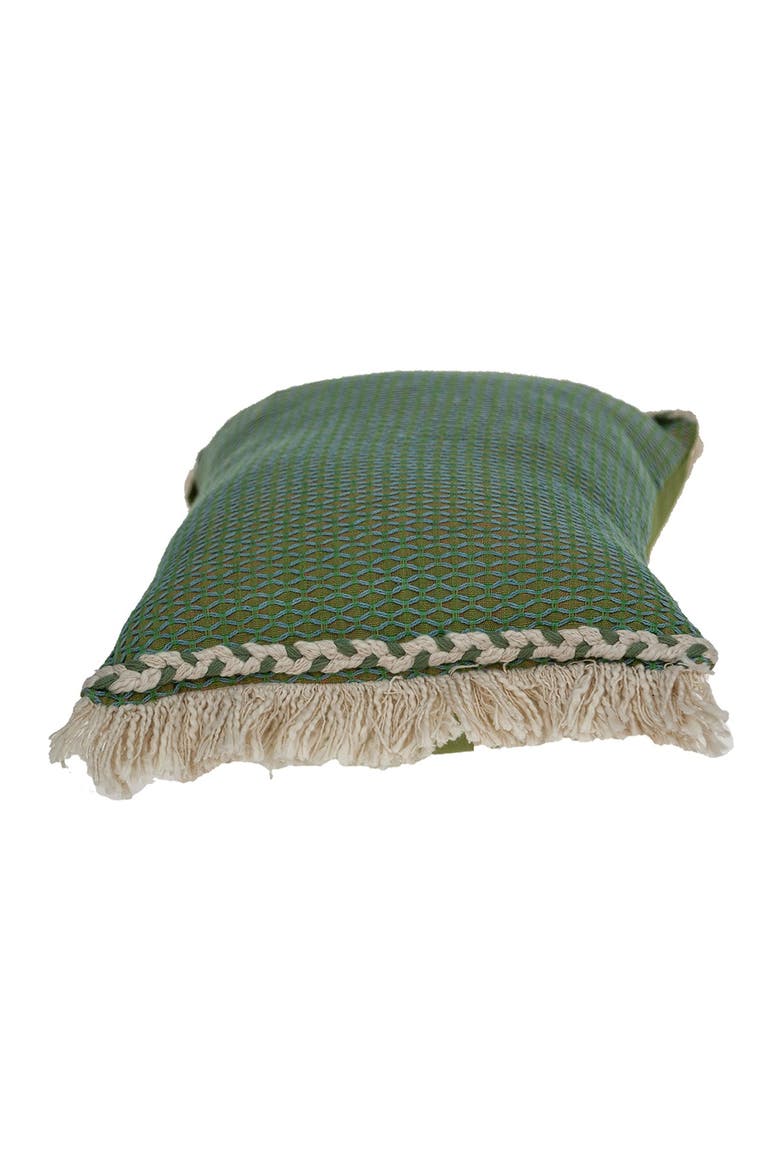 Leesa Green Throw Pillow, Alternate, color, GREEN