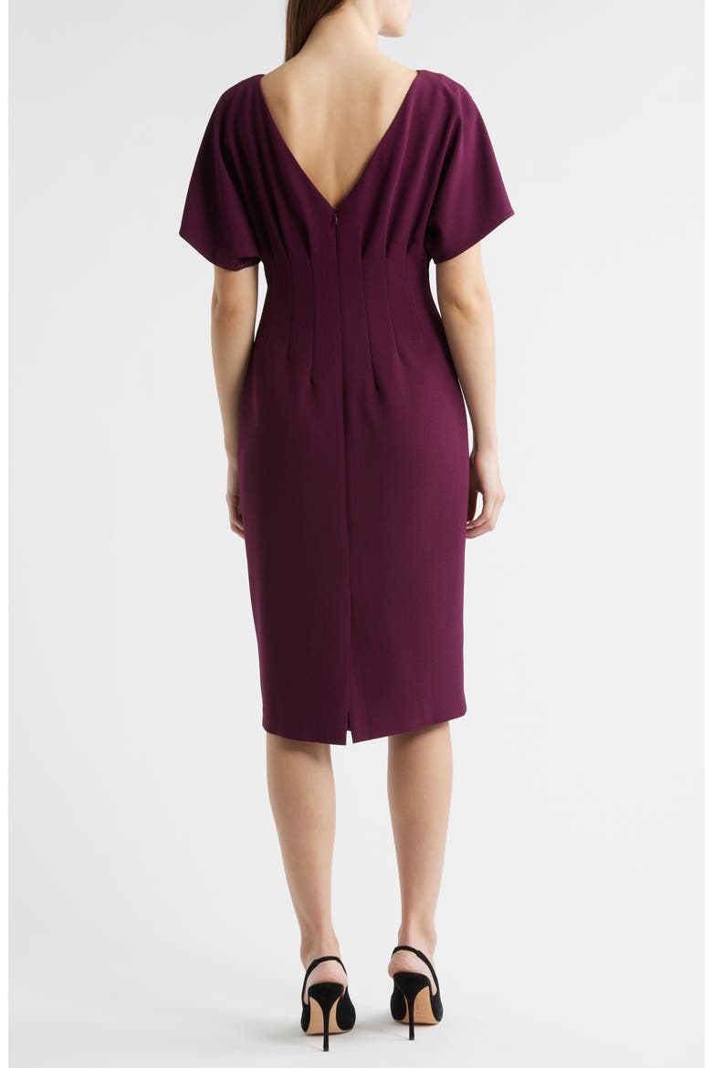 Flutter Sleeve Dress, Alternate, color, PLUM