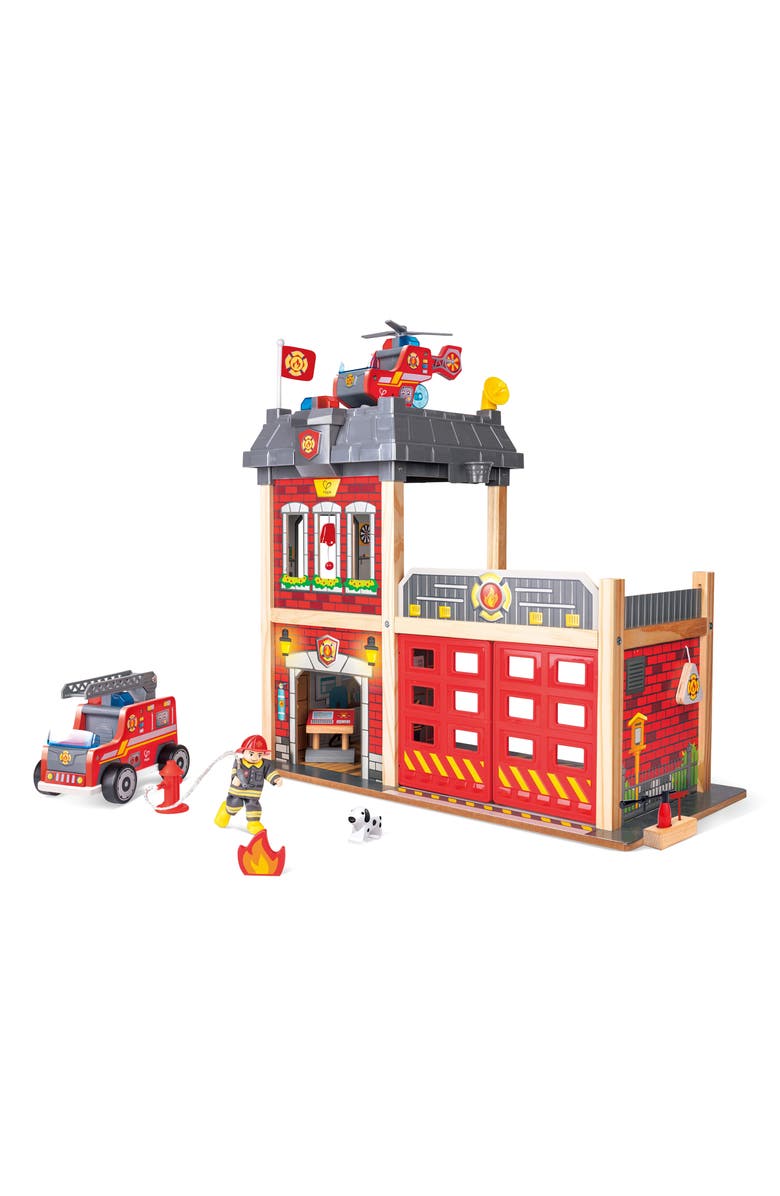 Hape Fire Station, Alternate, color, Red