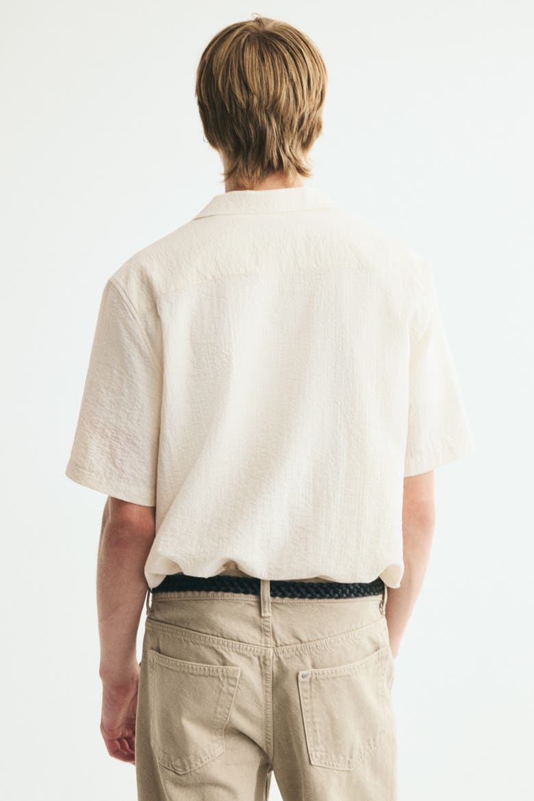 Relaxed-Fit Resort Shirt, Alternate, color, Cream