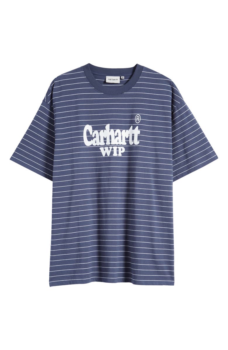 Carhartt Work In Progress Orlean Spree Stripe Logo Graphic T-Shirt, Alternate, color,