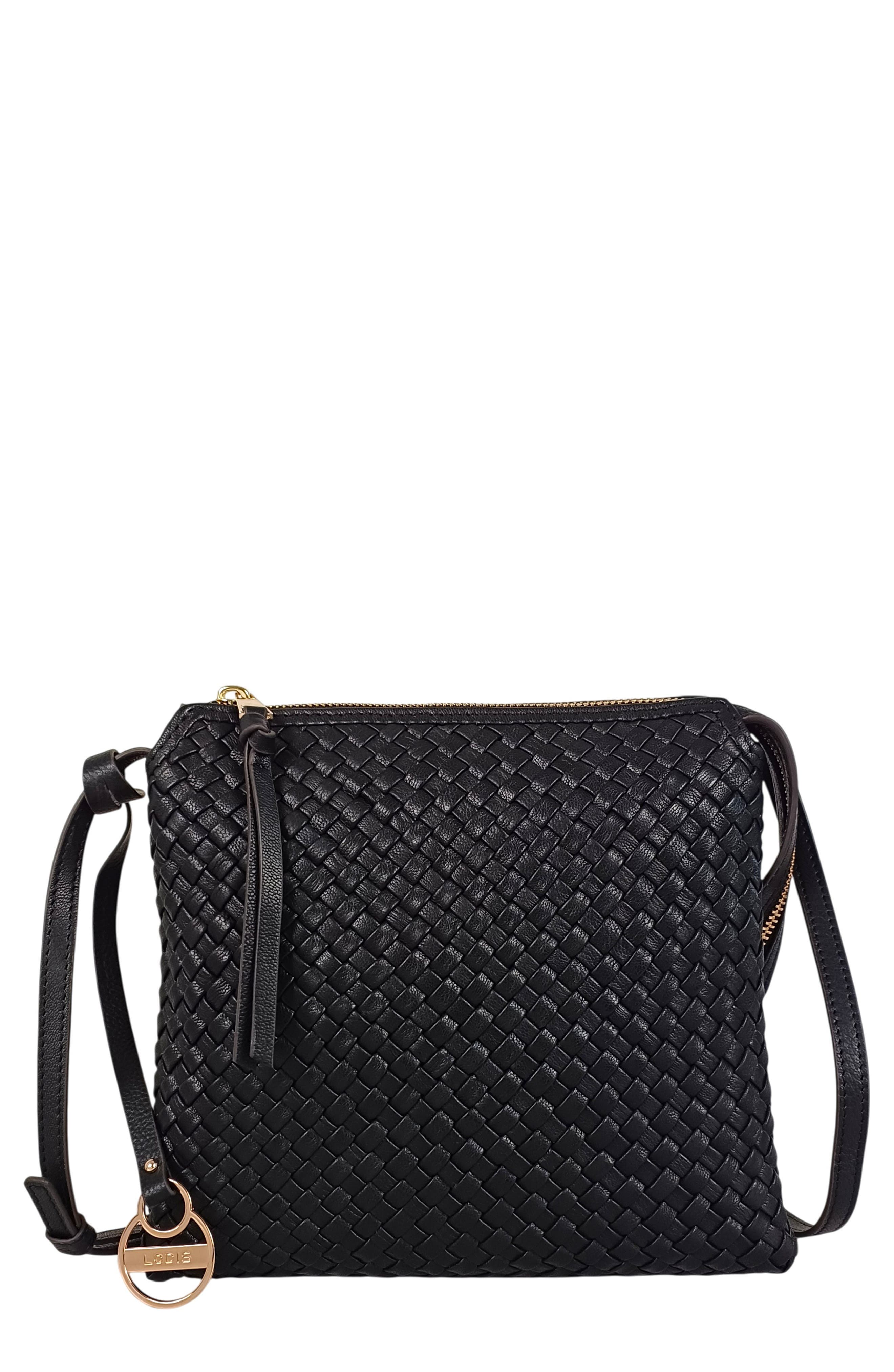 LODIS Maddie Woven Crossbody Bag