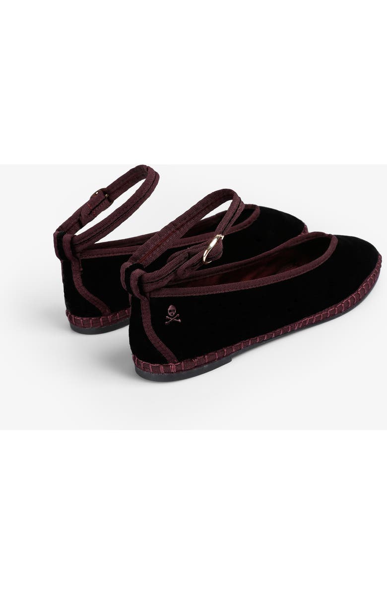 Scalpers Velvetstrapankle Slipper, Alternate, color, Purple