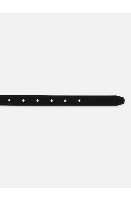 Frame Leather Petit Simple Art Deco Belt In Black
