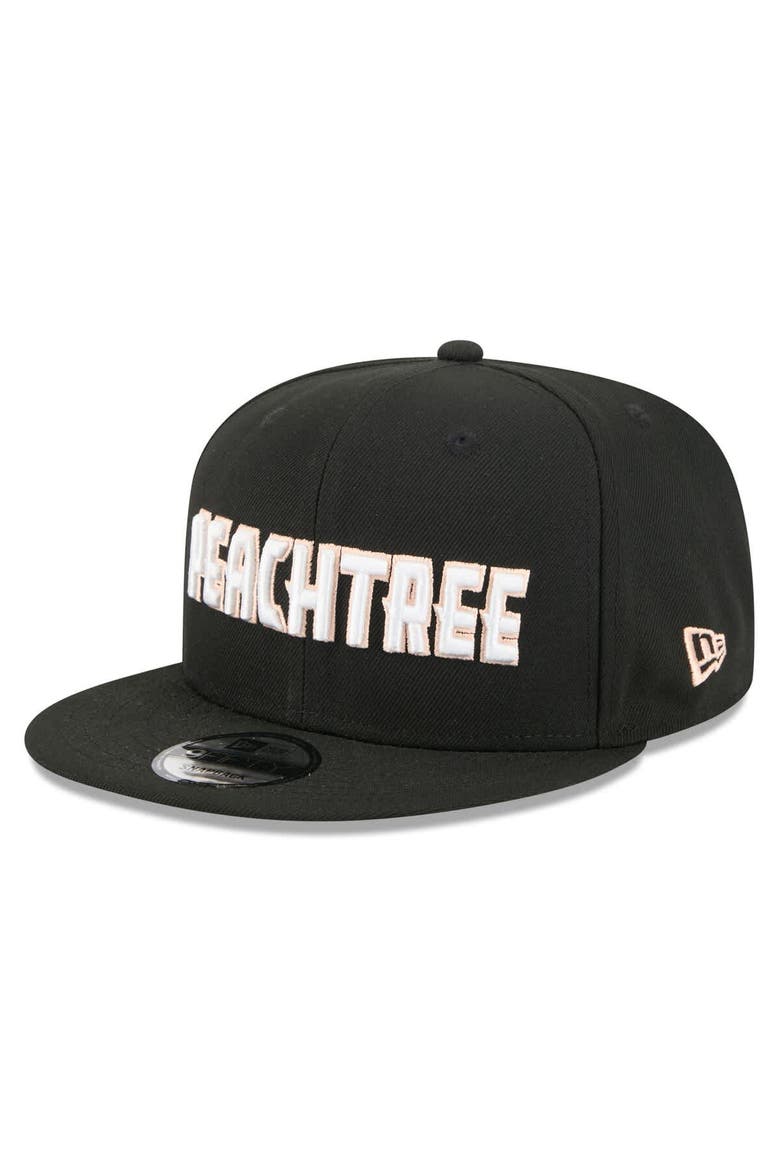 Men's New Era Black Atlanta Hawks 2025/26 City Edition 9FIFTY Snapback Hat, Alternate, color, Black