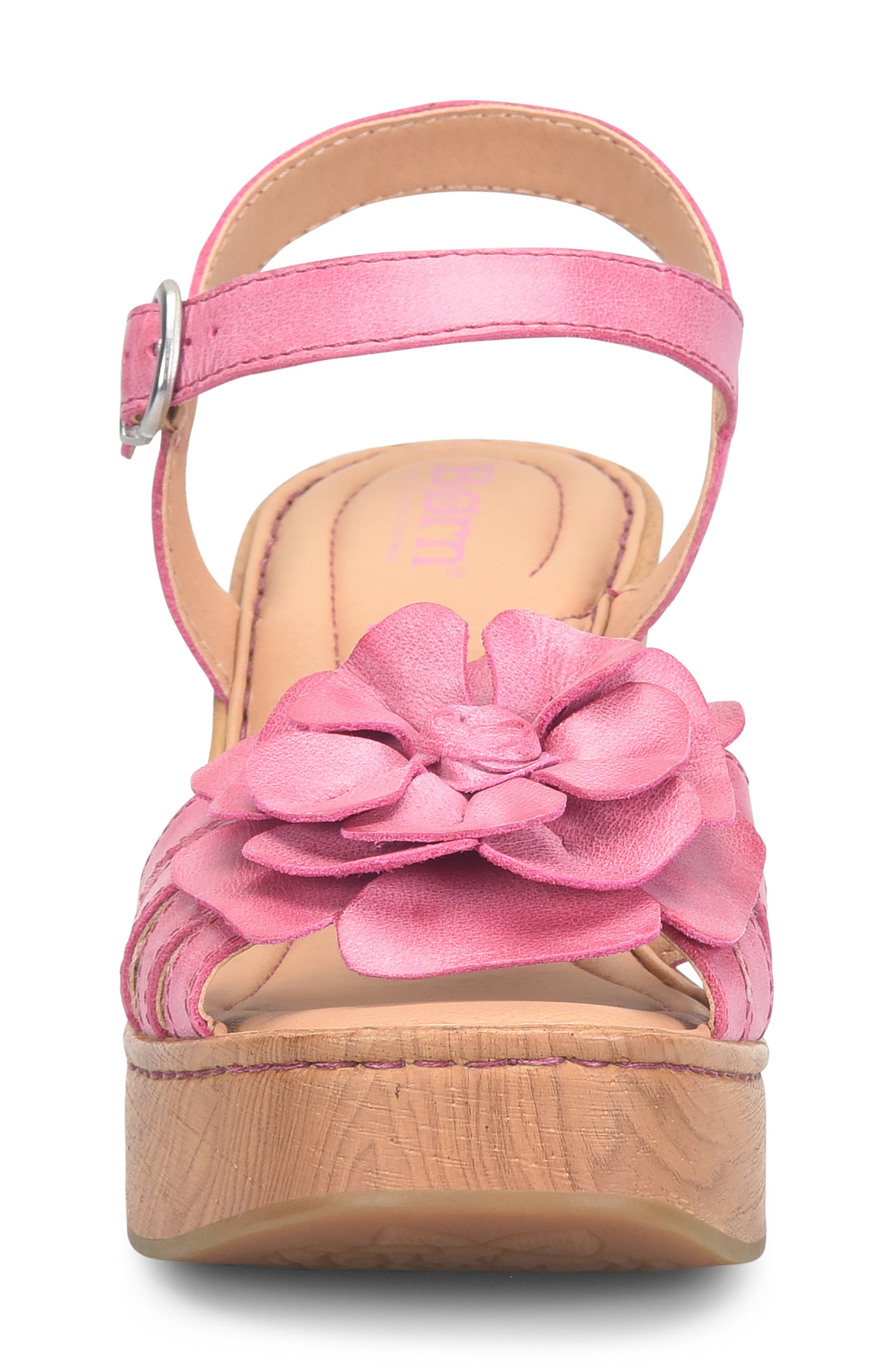 Nectar Ankle Strap Platform Sandal, Alternate, color, PINK LEATHER