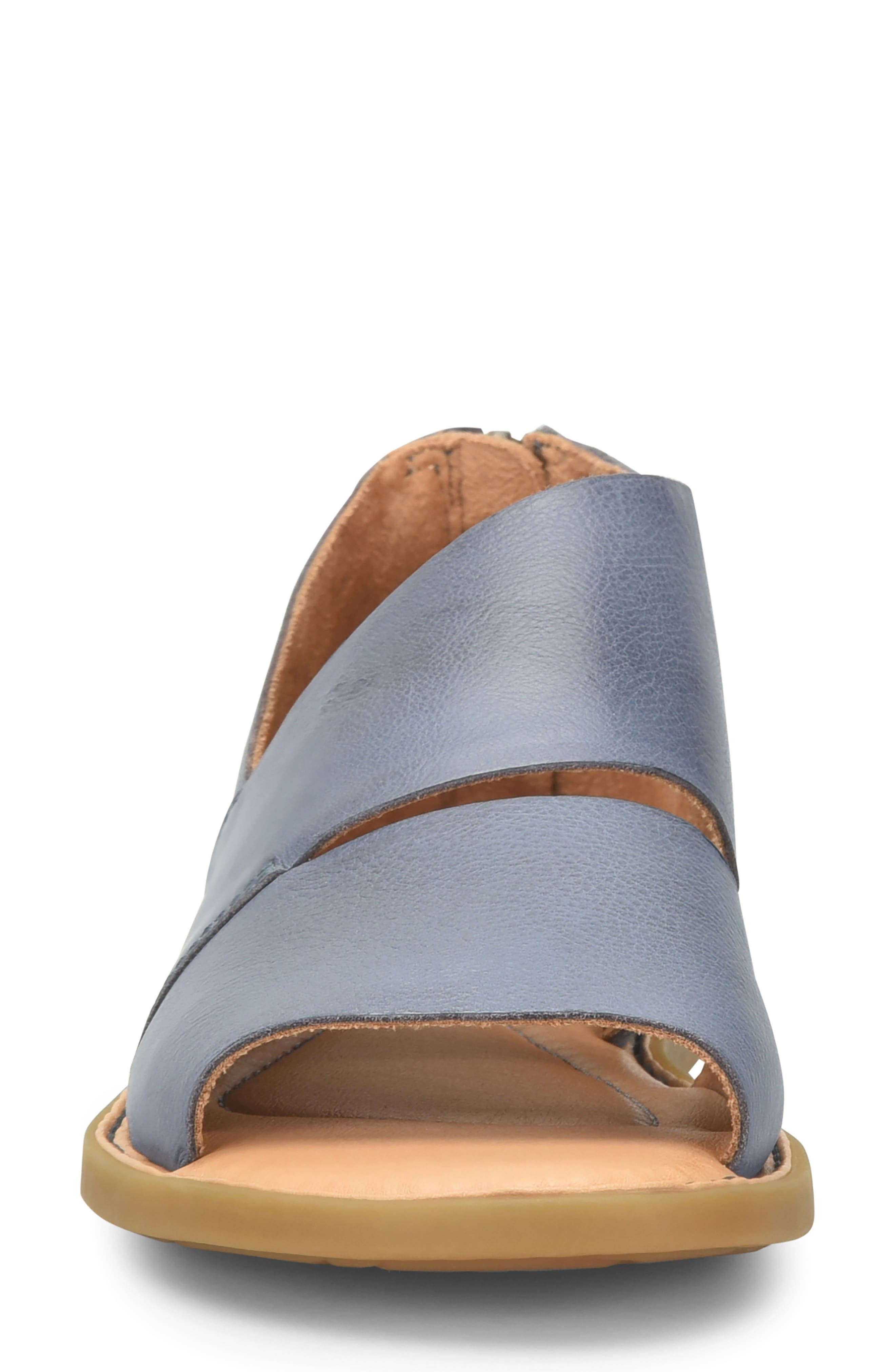 Mila Sandal, Alternate, color, NAVY LEATHER