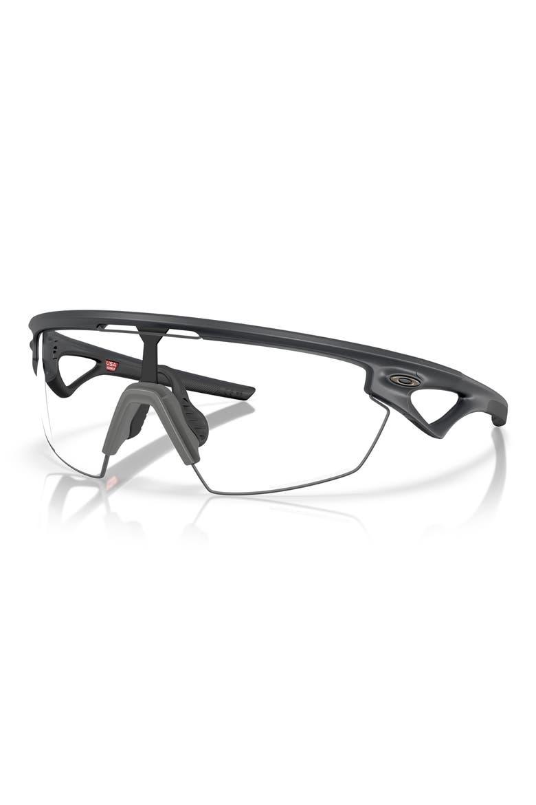 Sphaera Rectangle Sunglasses, Alternate, color, CARBON / PHOTOCHROMIC