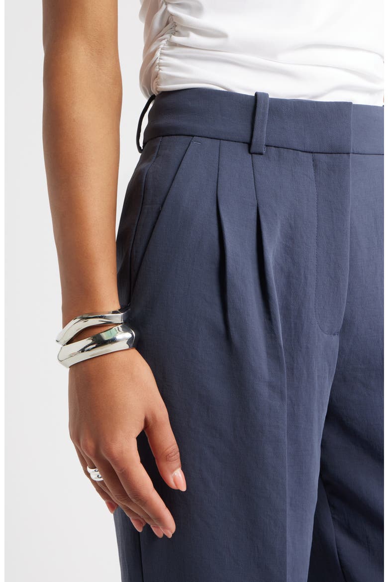 Curator Crepe Trousers, Alternate, color, NAVY BLUE
