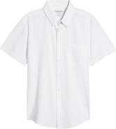 Mizzen+Main Leeward Solid Stretch Performance Short Sleeve Button-Up Shirt