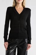 JASON WU Varsity V-Neck Sweater