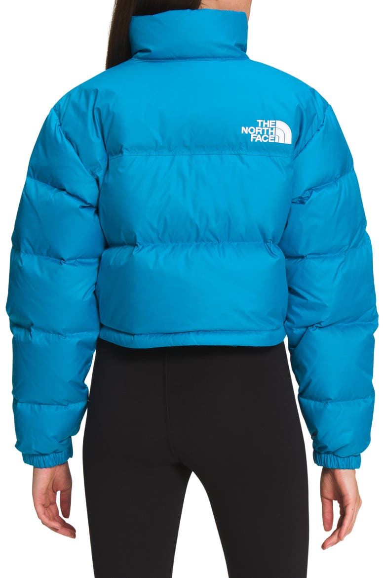 Nuptse® 700 Fill Power Down Short Jacket, Alternate, color, ACOUSTIC BLUE