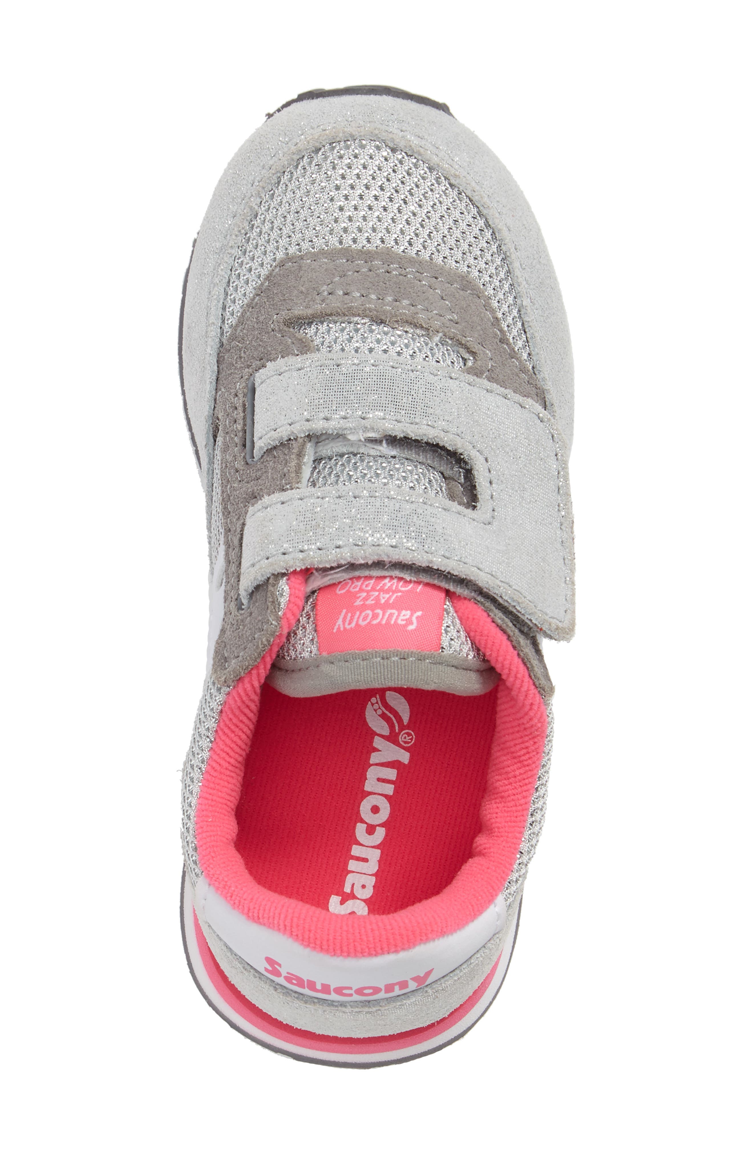 Jazz Sneaker, Alternate, color, SILVER/ PINK