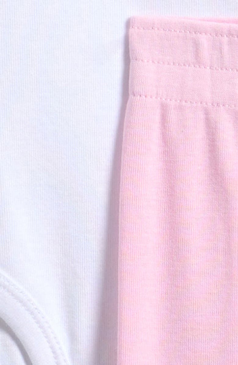 Nike Solid 3-Piece Bodysuits & Joggers Set, Alternate, color, Pink Foam