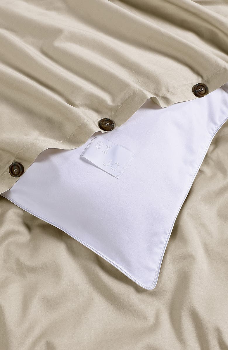 Sijo CLIMA Cotton Duvet Cover, Alternate, color, Fog