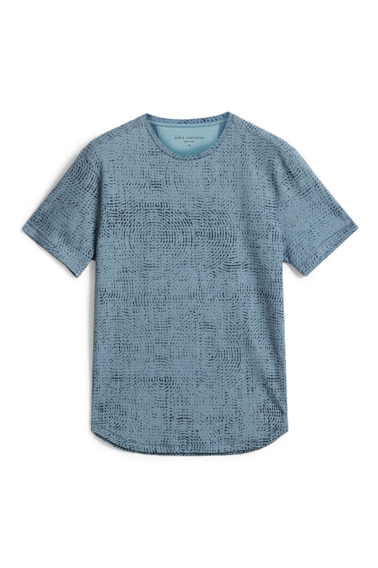 LUMEN TEXTURE CREW WITH RECORD, Alternate, color, STEEL BLUE
