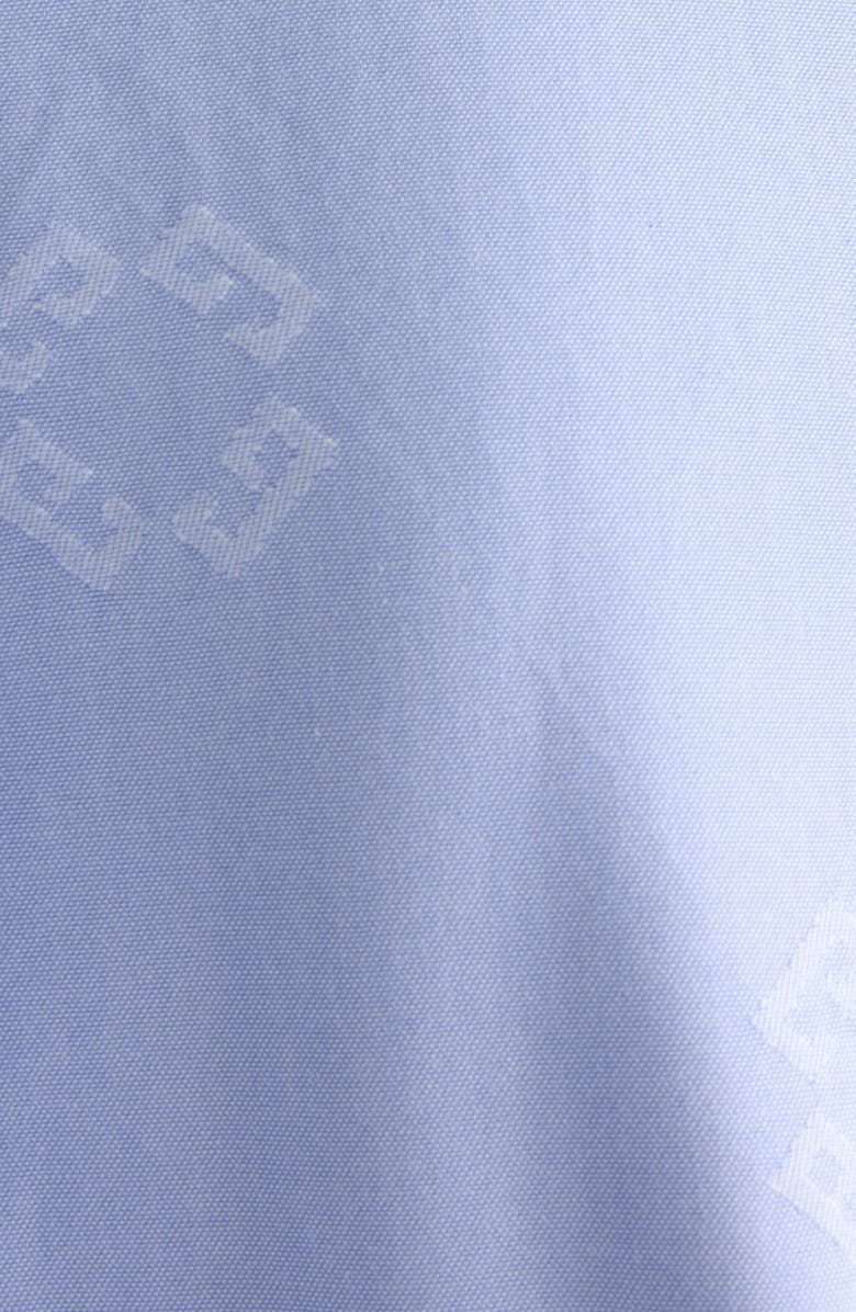 Givenchy Custom Fit Monogram 72 Jacquard Button-Down Shirt, Alternate, color, Baby Blue