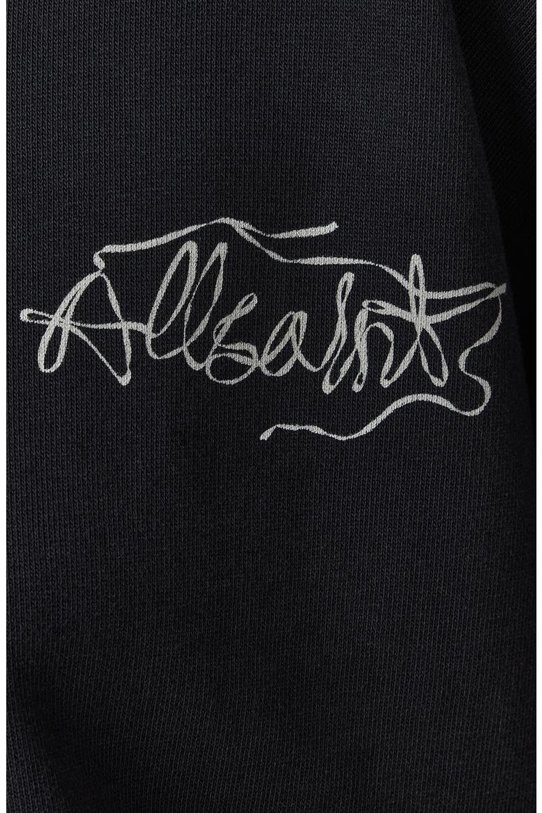 Reel Lila Logo Cotton Graphic Sweatshirt, Alternate, color, WASHED BLACK