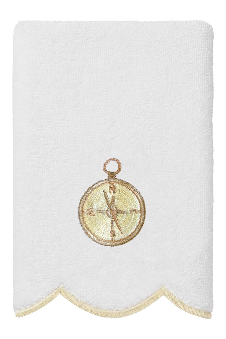 Sea Joy Scallop 6-Piece Embellished Towel Set, Alternate, color, WHITE/ BEIGE