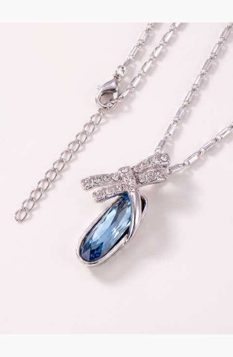Dragonfly Egg Crystal Pendant Necklace
