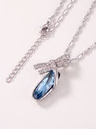 Modenaire Dragonfly Egg Crystal Pendant Necklace