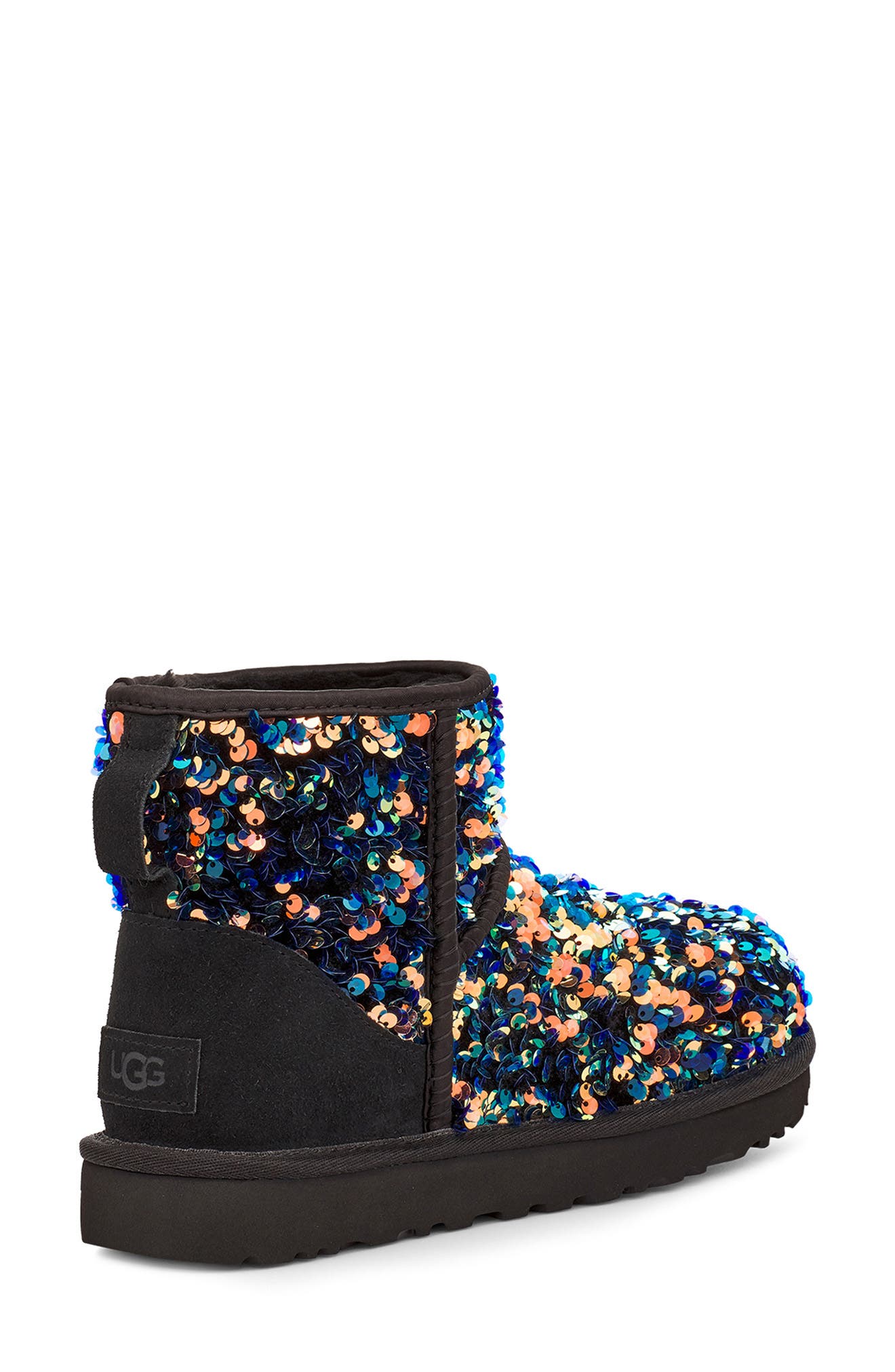 UGG<sup>®</sup> Mini Classic Stellar Sequin Boot, Alternate, color, 