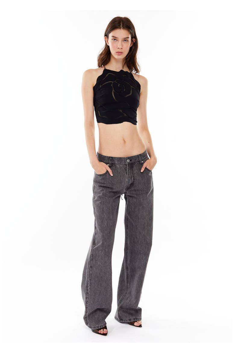 Sunrose Top, Alternate, color, Black