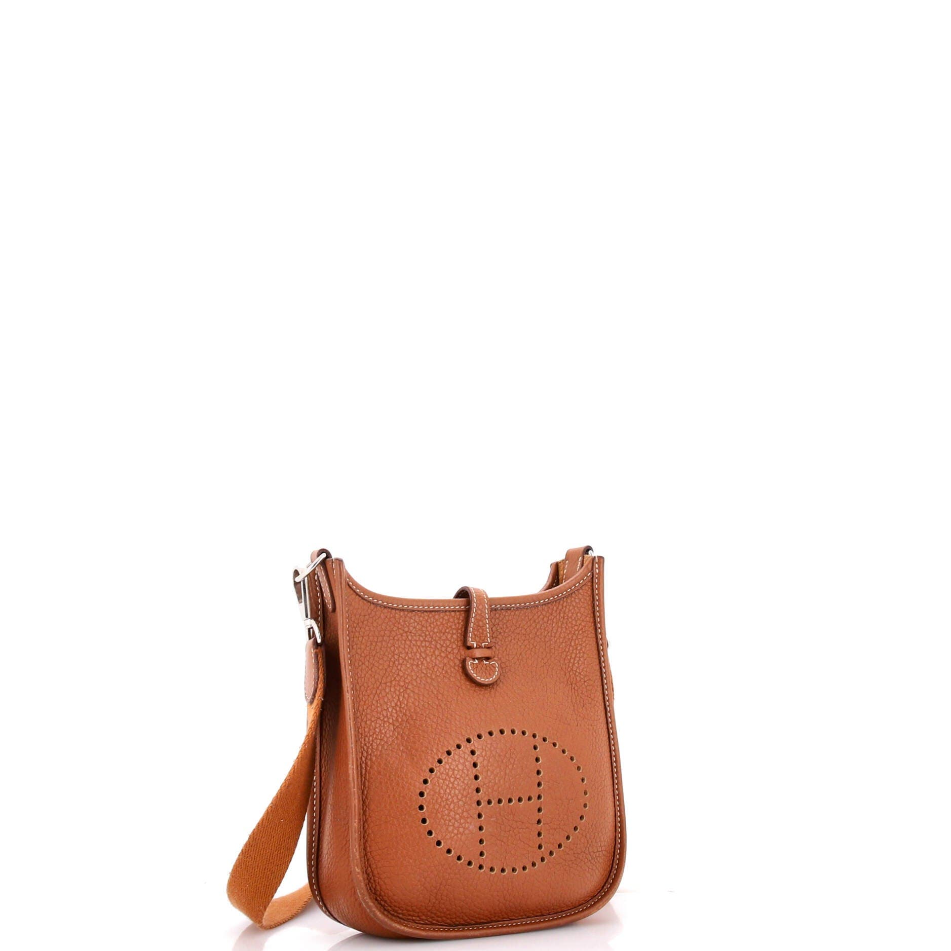 Pre-Owned Hermes Evelyne Bag Gen III Clemence TPM, Alternate, color, Gold