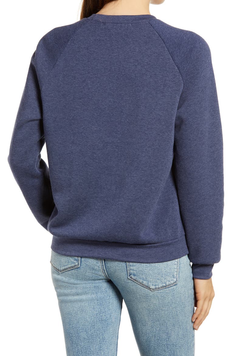 Gotta Keep On Graphic Sweatshirt, Alternate, color, HEATHER NOVA NAVY