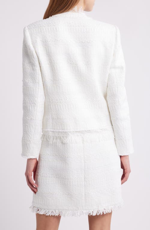 Kobi Halperin Harper Tweed Jacket In White